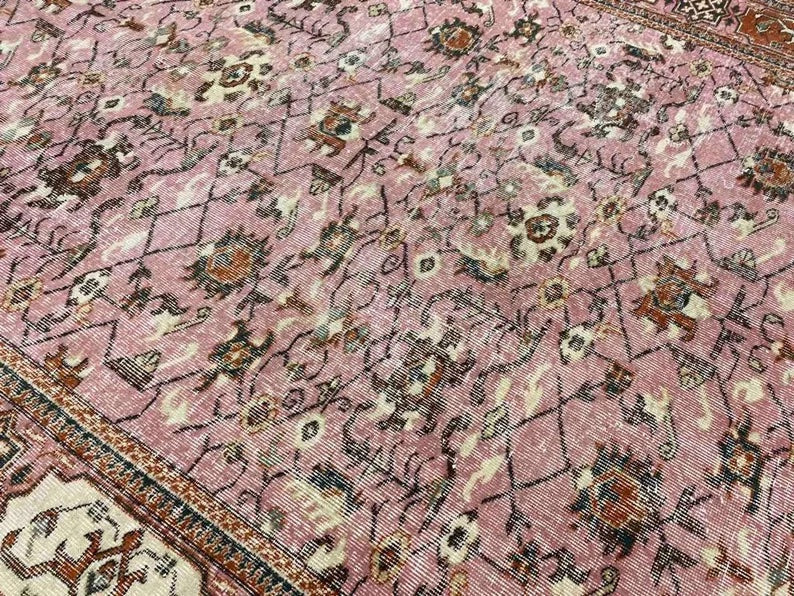 Vintage Hand Knotted Turkish Wool Rug 298cm x 205cm