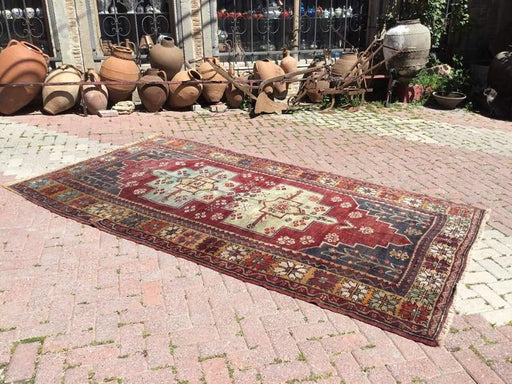 Vintage Hand Knotted Turkish Wool Rug 301cm x 168cm