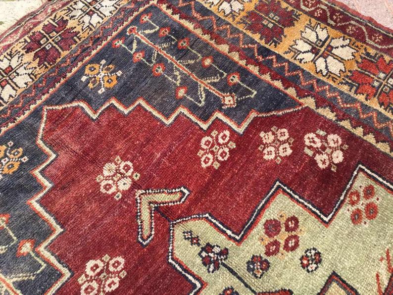 Vintage Hand Knotted Turkish Wool Rug 301cm x 168cm