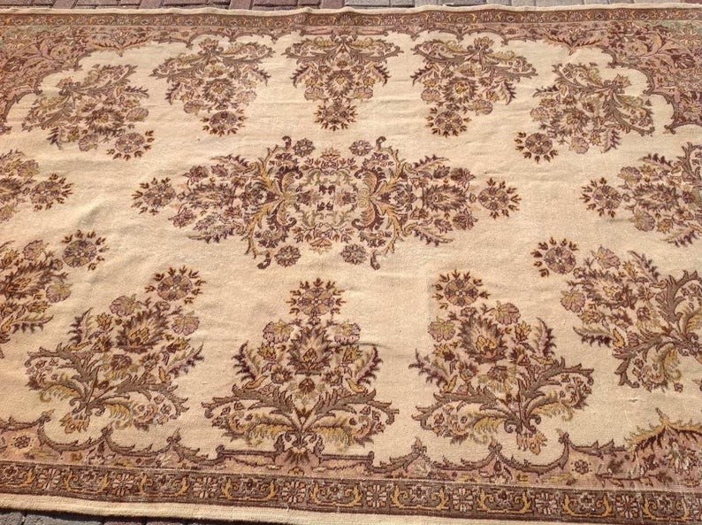Vintage Hand Knotted Turkish Wool Rug 315cm x 213cm
