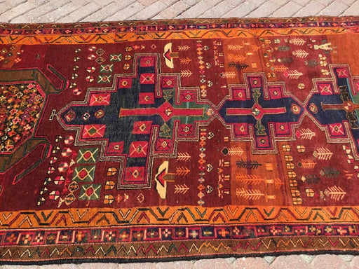 Vintage Hand Knotted Turkish Wool Rug 316cm x 142cm