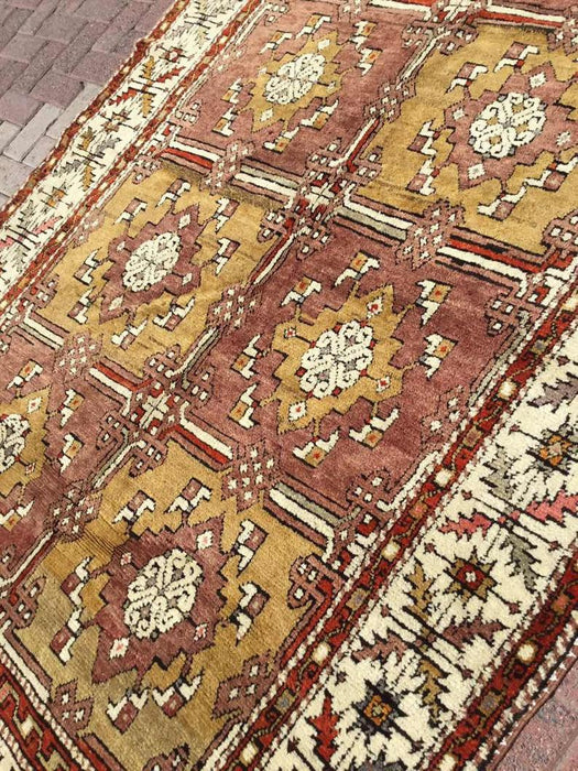 Vintage Hand Knotted Turkish Wool Rug 317x169 cm