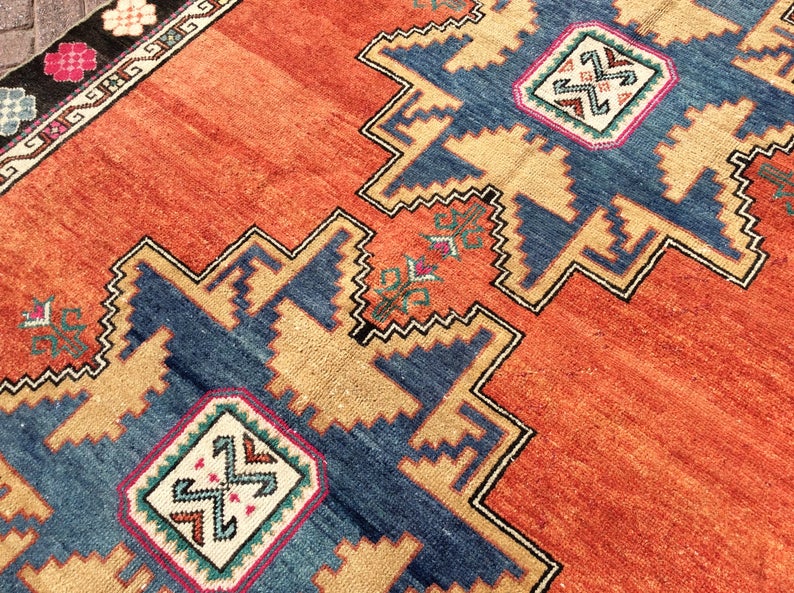 Vintage Hand Knotted Turkish Wool Rug 324cm x 176cm