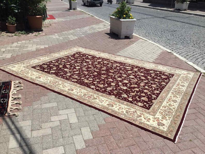 Vintage Hand Knotted Turkish Wool Rug 329cm x 233cm