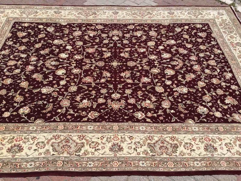 Vintage Hand Knotted Turkish Wool Rug 329cm x 233cm