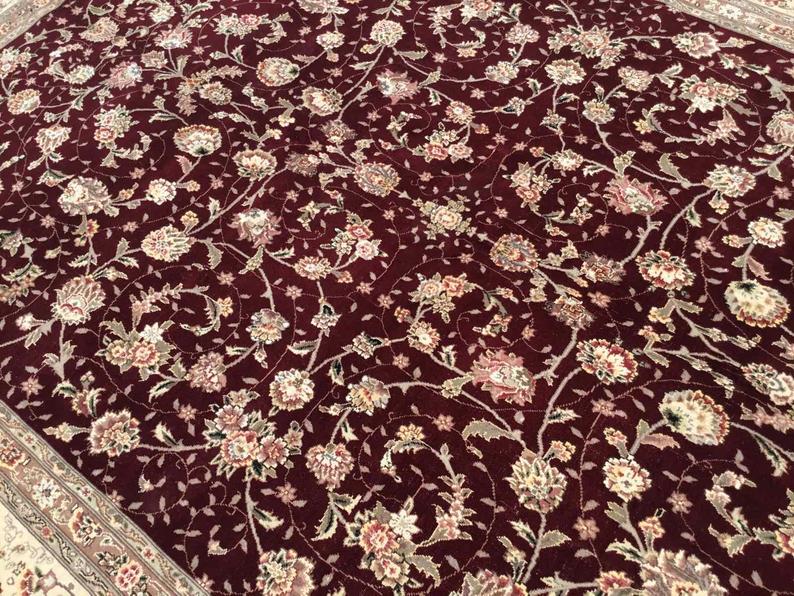 Vintage Hand Knotted Turkish Wool Rug 329cm x 233cm