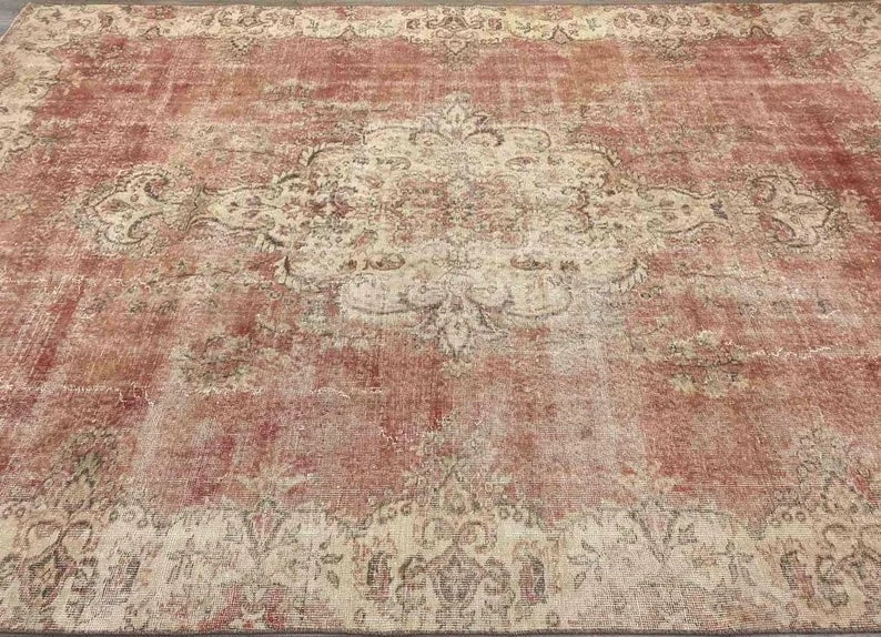Vintage Hand Knotted Turkish Wool Rug 333cm x 223cm