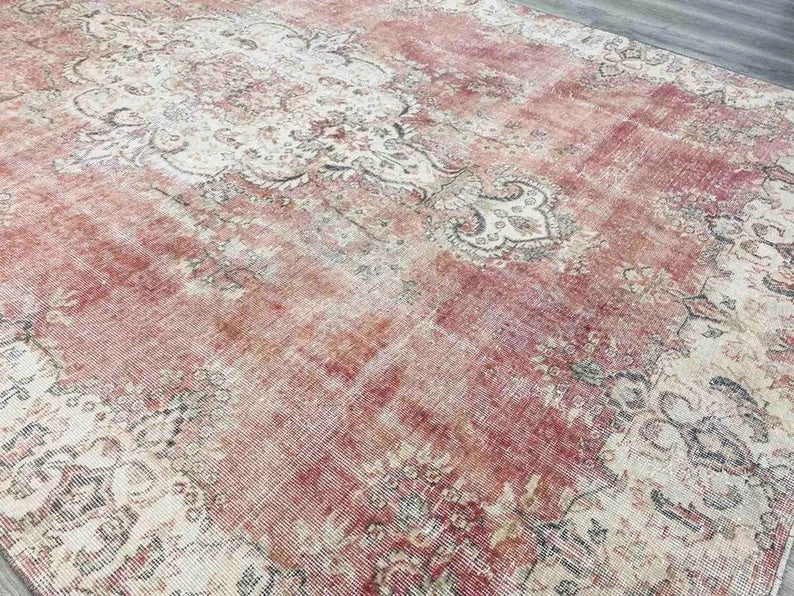 Vintage Hand Knotted Turkish Wool Rug 333cm x 223cm