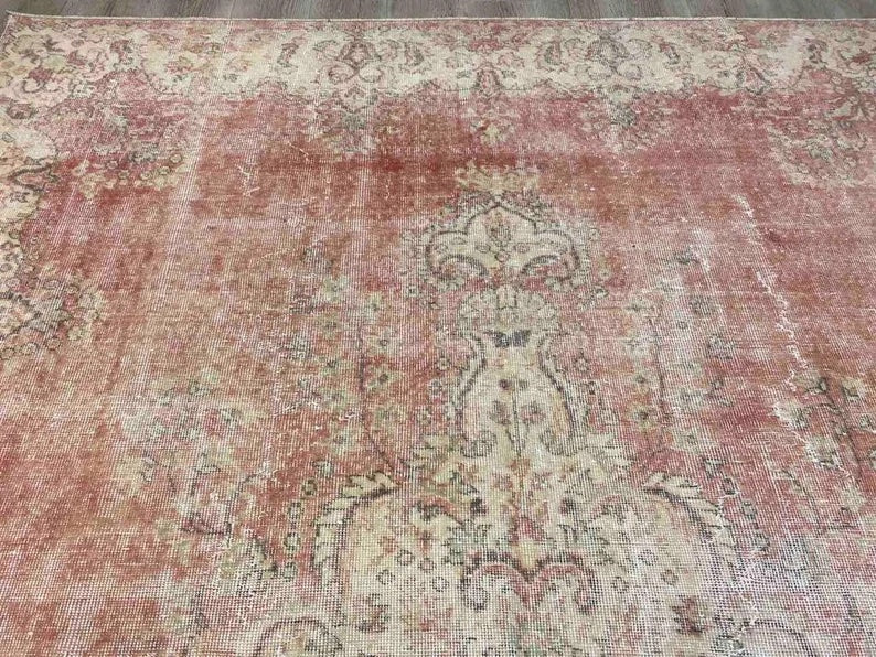 Vintage Hand Knotted Turkish Wool Rug 333cm x 223cm