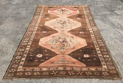 Vintage Hand Knotted Turkish Wool Rug 361 x 212 cm