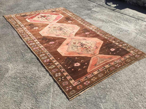 Vintage Hand Knotted Turkish Wool Rug 361 x 212 cm