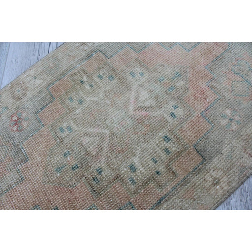 Vintage Hand-Knotted Turkish Wool Rug 41cm x 68cm