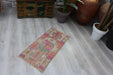 Vintage Hand-Knotted Turkish Wool Rug 42cm x 91cm
