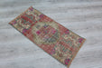 Vintage Hand-Knotted Turkish Wool Rug 42cm x 91cm
