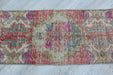 Vintage Hand-Knotted Turkish Wool Rug 42cm x 91cm