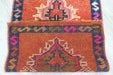 Vintage Hand-Knotted Turkish Wool Rug 44cm x 74cm