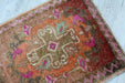 Vintage Hand-Knotted Turkish Wool Rug 46cm x 92cm