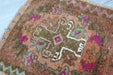 Vintage Hand-Knotted Turkish Wool Rug 46cm x 92cm