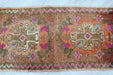 Vintage Hand-Knotted Turkish Wool Rug 46cm x 92cm