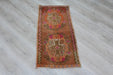 Vintage Hand-Knotted Turkish Wool Rug 46cm x 92cm