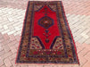 Vintage Hand Knotted Wool Area Rug 216cm x 114cm