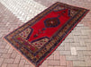 Vintage Hand Knotted Wool Area Rug 216cm x 114cm