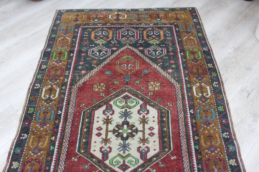 Vintage Hand-Knotted Wool Rug 100 cm x 180 cm