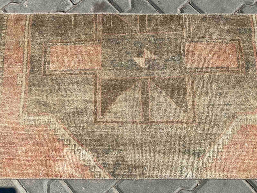 Vintage Hand-Knotted Wool Rug 113cm x 71cm