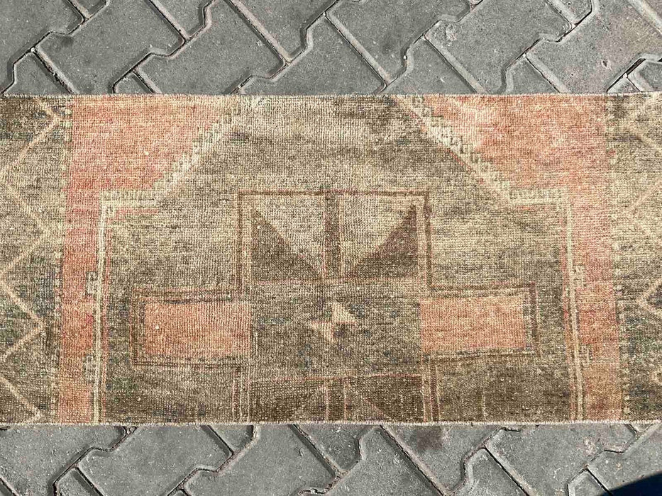 Vintage Hand-Knotted Wool Rug 113cm x 71cm