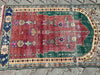 Vintage Hand-Knotted Wool Rug 131cm x 81cm Isparta Turkey