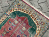 Vintage Hand-Knotted Wool Rug 131cm x 81cm Isparta Turkey