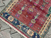Vintage Hand-Knotted Wool Rug 131cm x 81cm Isparta Turkey