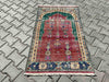 Vintage Hand-Knotted Wool Rug 131cm x 81cm Isparta Turkey