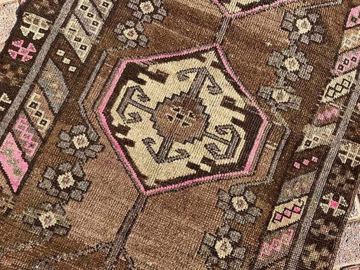 Vintage Hand Knotted Wool Rug 148cm x 95cm From Turkey