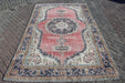 Vintage Hand-Knotted Wool Rug 185cm x 299cm Isparta Turkey