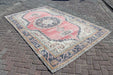 Vintage Hand-Knotted Wool Rug 185cm x 299cm Isparta Turkey