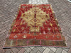 Vintage Hand Knotted Wool Rug 205x151 cm from Turkey