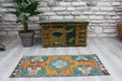 Vintage Hand-Knotted Wool Rug 208cm x 122cm