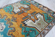 Vintage Hand-Knotted Wool Rug 208cm x 122cm