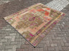 Vintage Hand Knotted Wool Rug 221x180 cm Turkey 1950's