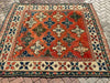 Vintage Hand Knotted Wool Rug 223x198 cm Turkish Design