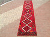 Vintage Hand Knotted Wool Rug 226cm x 63cm Made in Turkey