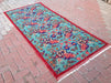 Vintage Hand Knotted Wool Rug 233cm x 104cm from Turkey