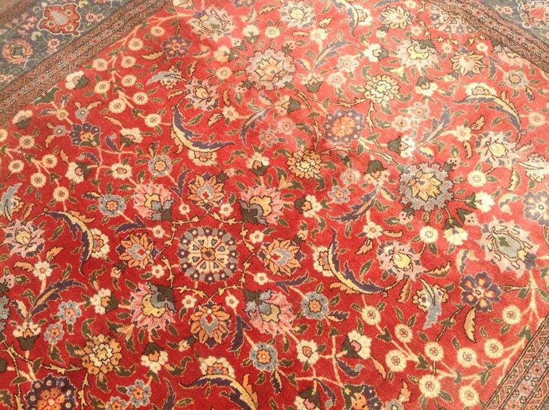Vintage Hand Knotted Wool Rug 256cm x 170cm Turkey