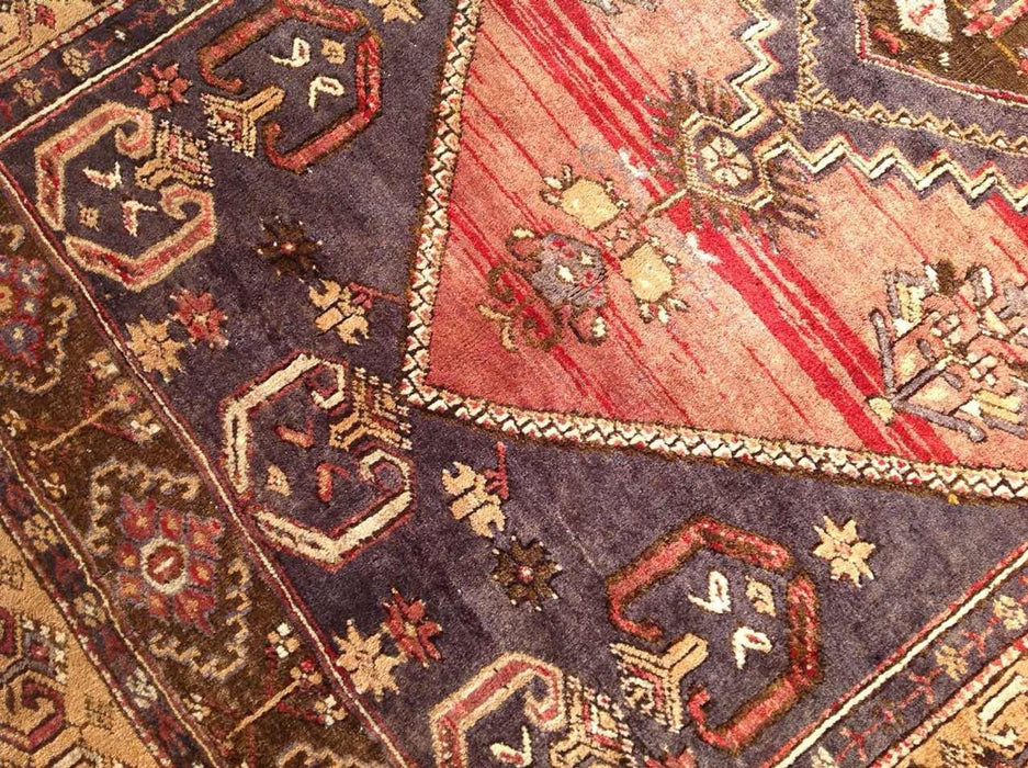 Vintage Hand Knotted Wool Rug 272cm x 129cm Turkey