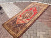 Vintage Hand Knotted Wool Rug 272cm x 129cm Turkey