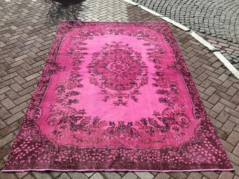 Vintage Hand Knotted Wool Rug 305cm x 204cm From Turkey