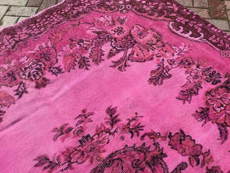 Vintage Hand Knotted Wool Rug 305cm x 204cm From Turkey