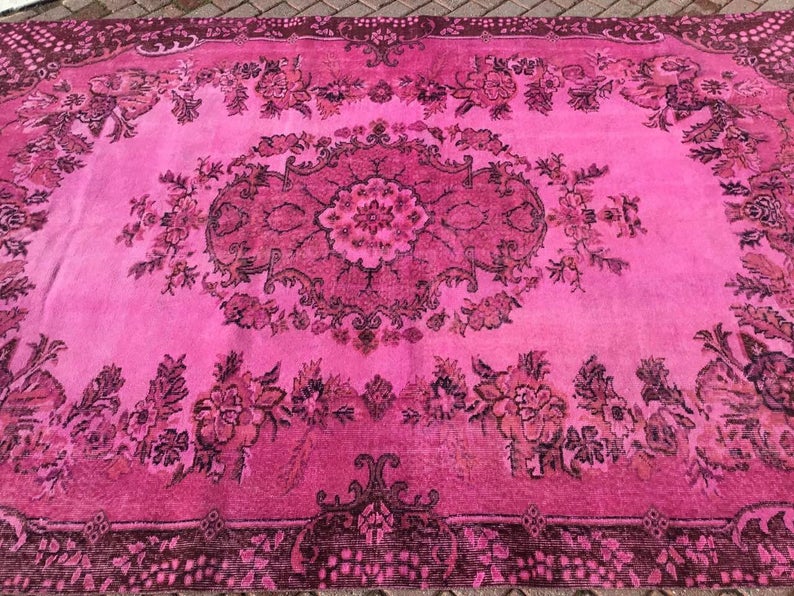 Vintage Hand Knotted Wool Rug 305cm x 204cm From Turkey