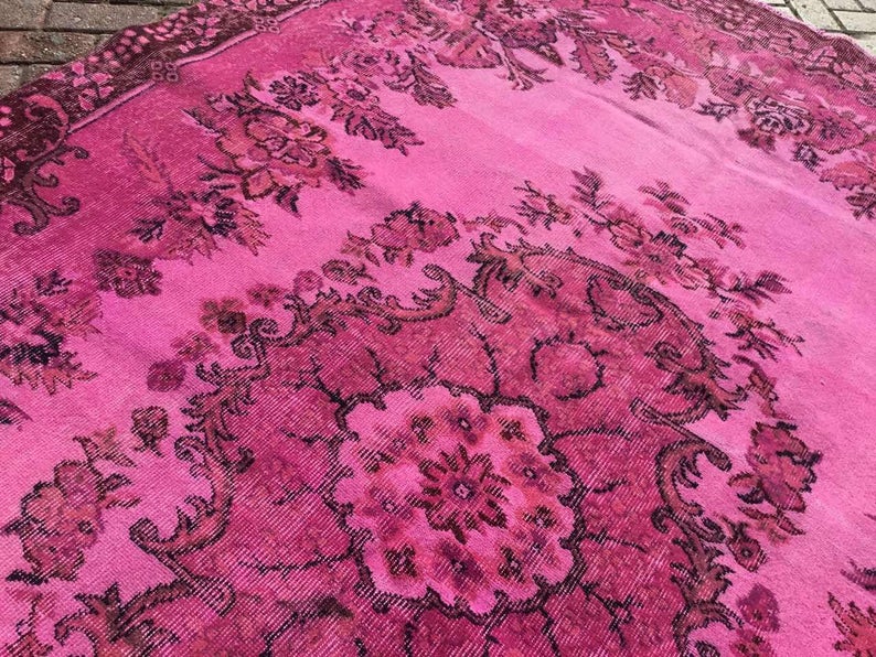 Vintage Hand Knotted Wool Rug 305cm x 204cm From Turkey